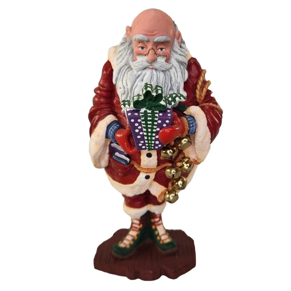 Department 56 Santa Claus Figurine‎ Jolly Old Elf Christmas Red Suit Vtg READ
